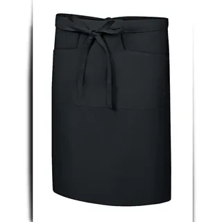 METRO PROFESSIONAL Bistroschürze kurz, Polyester/Baumwolle, 55 cm, schwarz, 3 Stück