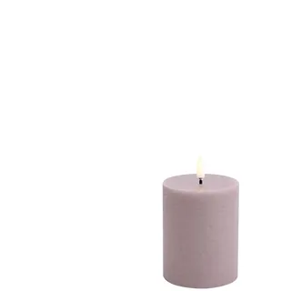 Uyuni UL-PI-LL78010 LED Pillar Candle, Light Lavender, Rustikal, 7,8 x 10,1 cm