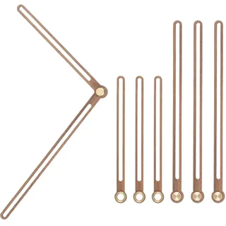 PATIKIL 4 Set Uhrzeiger für Wanduhr φ40cm, DIY Modern Lautlos Uhr Selber | Holzmaterial, Wanduhren Bauen Deko für Wohnzimmer Restaurant Büro - Form:D3