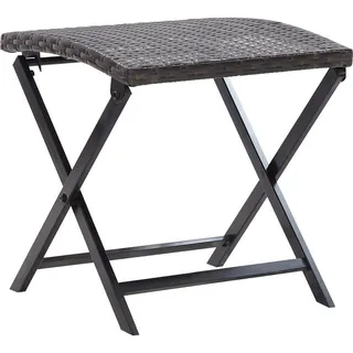 vidaXL Klapphocker Gartenhocker 44 x 44 x 40 cm braun