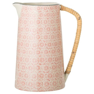 Bloomingville Milchkanne Cécile Jug, Rose, Stoneware, Wasserkrug 800ml Keramik Wasserkanne Milchkrug Milchkanne skandinavisch, rosa rosa