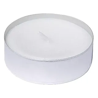 XXL Jumbo Teelichte weiß ohne Duft Großpackung 8 Stunden Paraffinwachs Stövchen Deko Gastronomie Outdoor Party Windgläser Durchmesser 57mm (Maxi Teelichter + Streichhölzer, 180 Stück)