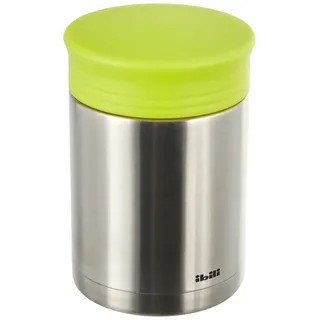 IBILI Mini-Thermosgefäß 450 ml, Edelstahl, Silber/grün, 10 x 10 x 15 cm