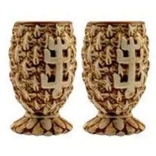 Mixcompany Gläser-Set Plantation Rum Glas 2er Set Stiggins Shot Gläser 2x Tonbecher