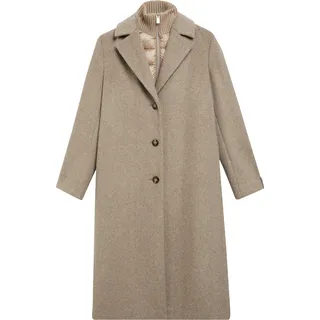 Comma, Wollmantel mit herausnehmbarem Einsatz beige M