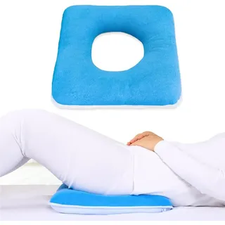 Donut Kissen Steißbein Nach Op, Anti-Dekubitu-Pad,Sitzring Für Bett,Druck-Stillkissen Für Bettlägerige, Ältere Menschen, Behinderte, Schwangere,Bed Sore Cushion,Dekubitus Kissen Gesäß A,43x 43cm