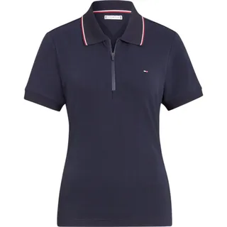 Tommy Hilfiger Damen Poloshirt CAMDEN ZIP desert sky, Größe: XL