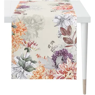 APELT Tischläufer Herbstzeit weiss/rot 48x140 cm (507173)