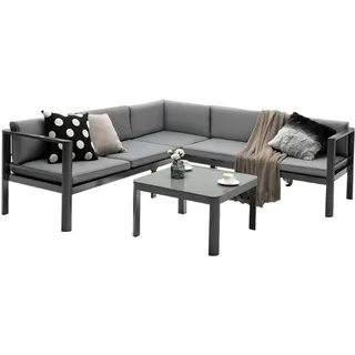 Costway Lounge-Set Grau