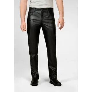RICANO Lederhose Jeans 01 Hochwertiges Büffel-Nappa-Leder schwarz 36
