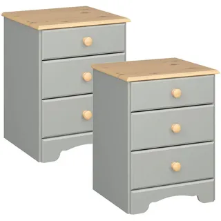 VCM Nachtschrank Nilon 44 x 40 x 56 cm Grau
