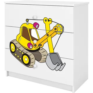 Raumhirsch Furniture Kommode, Weiß, Holzwerkstoff, Rechteckig, 81x81x41 cm, Babymöbel, Kinderkommoden