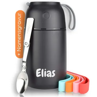Milu® Thermobehälter mit Gravur 450ml personalisiert - Ostergeschenke für Frauen & Männer I Geschenk Ideen Papa, Mama, Freund, Freundin I Geschenkideen zum Vatertag Muttertag I Geschenke Opa & Oma