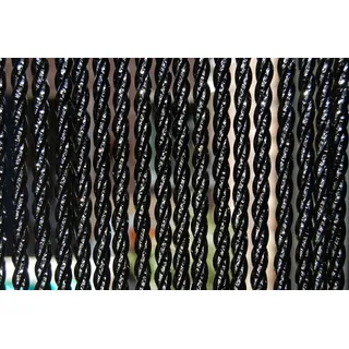 La Tenda Insektenschutz-Vorhang Türvorhang Pro BELLANO 1 Streifenvorhang schwarz, 100 x 230 cm, PVC - einfache Montage schwarz 100 cm x 230 cm