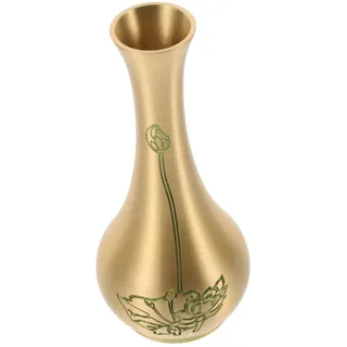 VICASKY Mini Messing Vase für Blumen Vintage Kleine Tischvase Metallvase für Hochzeiten Partys und Dekoration Retro Tischdeko Zuhause und Büro
