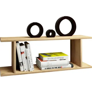 Mid.you Wandregal, Honigeiche, Holzwerkstoff, 80x28x19.7 cm, hängend, Küchen, Küchenmöbel, Küchenregale