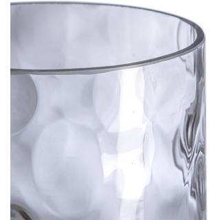 Vase Bubbles 40 cm Glas Transparent Klar