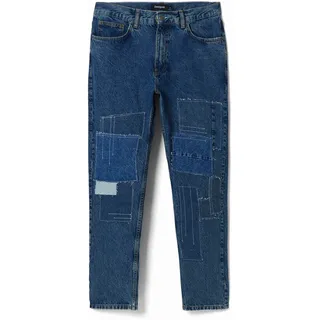 Karotten-Jeans Patchwork, BLUE, 30
