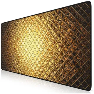 Titanwolf Gaming Mauspad XXL Speed Mousepad 900 x 400 x 3 mm, große Tischunterlage, rutschfest, abwaschbar, Geschwindigkeit & Präzision, Luxus schwarz