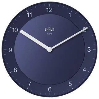 Braun BC06BL Klassik Wanduhr - Blau/Blau