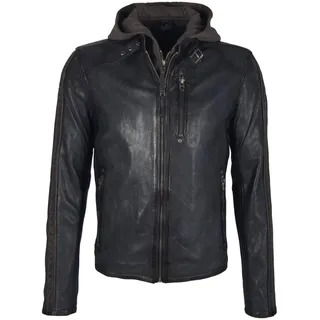 Mauritius Steep Slim Fit Lasanv Männer Lederjacke anthrazit/oliv Basics - XL