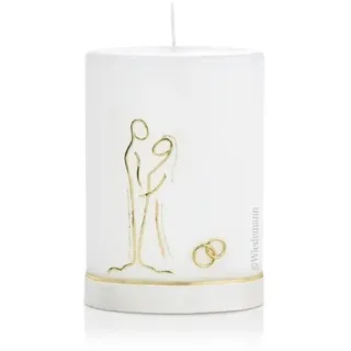 Wiedemann Kerzen Hochzeitskerze verziert 200 x 135 mm, mit individueller Namensverzierung