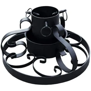 Famanu Weihnachtsbaumständer Metall, Durchmesser 34 cm, stabile Halterung für Weihnachtsbäume und Dekorationen