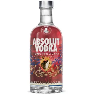 ABSOLUT VODKA Tomorrowland Limited Edition – Vodka aus Schweden, 40% Vol, samtig-weicher Geschmack mit Weizen-Noten, 1 x 0,7L Flasche mit Festival-Design (Packung mit 6)