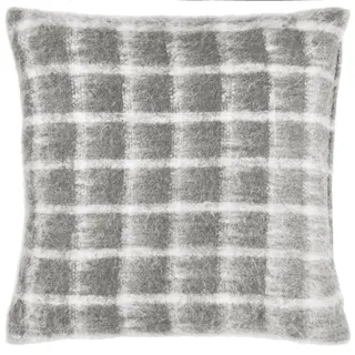 Yard Kissen mit Schafgarbe und Mohair, kariert, Polyester, gefüllt