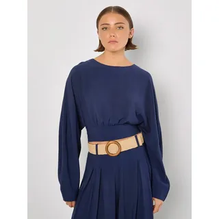 Apricot Langarmshirt Crop Batwing Top mit offenem Rücken M (38)