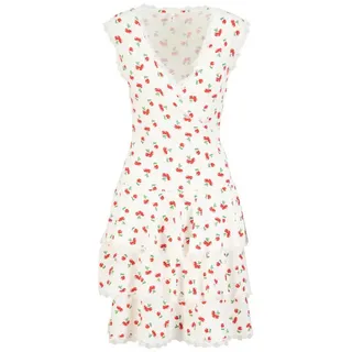 Blutsgeschwister Sommerkleid You're my Heart - Jerseykleid für Damen - Wickelkleid weiß
