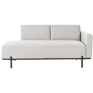 Beliani Chaiselongue SAVASSE in Grau/Schwarz - (W) 170 x (H) 78 x (L) 85 cm rechtsseitig | Gr.: onesize