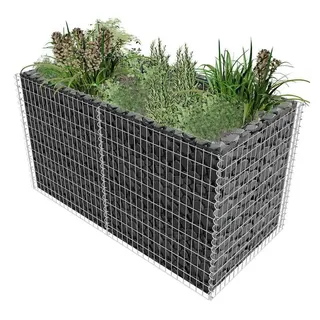 vidaXL Gabionen-Hochbeet 180 × 90 × 100 cm