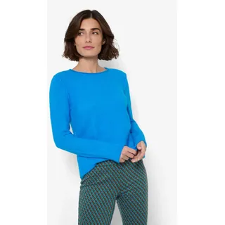Strickpullover BRAX "Style LESLEY" Gr. 46, blau (sky) Damen Pullover