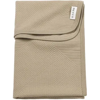 MEYCO Babydecke 75x100cm Jacquard Kuscheldecke Pure Taupe
