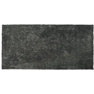 Beliani Shaggy-teppich Evren Dunkelgrau 80 x 150 cm