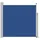 Seitenmarkise 170 x 300 cm Blau Polyester