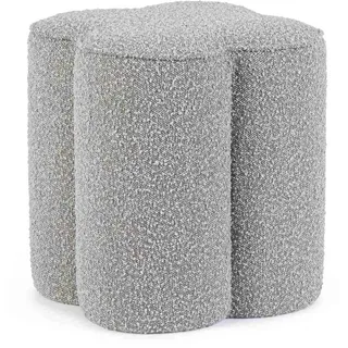 BIZZOTTO Pouf Cointa Boucle-Stoff 40 x 45 x 40 cm Grau