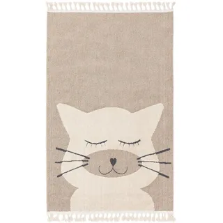 benuta Lytte Kinderteppich Beige, 90x130 cm Oeko-Tex® Standard 100, wasserabweisend, Teppiche - Böden, Teppiche, Teppich Kinderzimmer