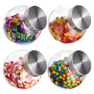 Relaxdays Bonbonglas 1,5 l 8 St.