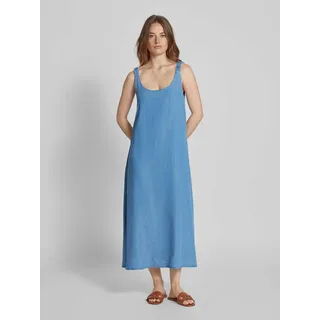 Jeanskleid mit Rundhalsausschnitt, Jeansblau, XL