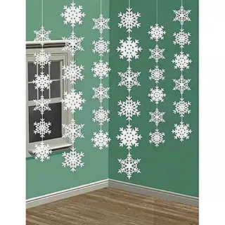 Papier Schneeflocken Dekoration 30 Stück Weiß