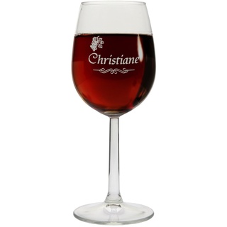 Personalisiertes Weißweinglas mit Namen – Weinglas mit Gravur – Geschenkidee zu Weihnachten, Geburtstagsgeschenk