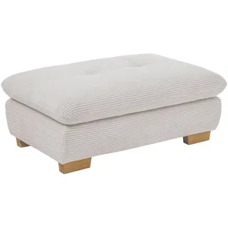 SetOne by Musterring Hocker, Hellgrau, Holz, Eiche, massiv, rechteckig, 106x43x74 cm, Stoffauswahl, Lederauswahl, Fußauswahl, Wohnzimmer, Hocker, Sitzhocker