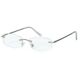 None Lesehilfe Lesebrille Hamburg F4538356 silber 1,5
