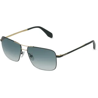 Adidas Originals OR0003 Herren-Sonnenbrille Vollrand Pilot Metall-Gestell, gold