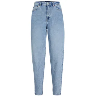 JJXX Damen Jeans JXLISBON MOM CCE4003 Straight Fit Blau 12203868 Hoher Bund Reißverschluss W 30 L 30
