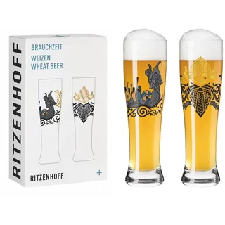 Ritzenhoff Bierglas Brauchzeit schwarz