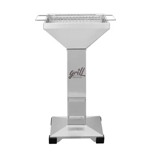 Herz & Heim® Thüros T2 Edelstahl Holzkohle-Grill mit Namensgravur hochwertiges Grillgeschenk