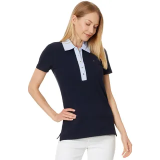Tommy Hilfiger Damen-Poloshirt, Kapitän des Himmels (Sky Captain), X-Groß - XL